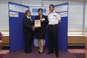 Wendy Douglas being awarded with Silver Award
